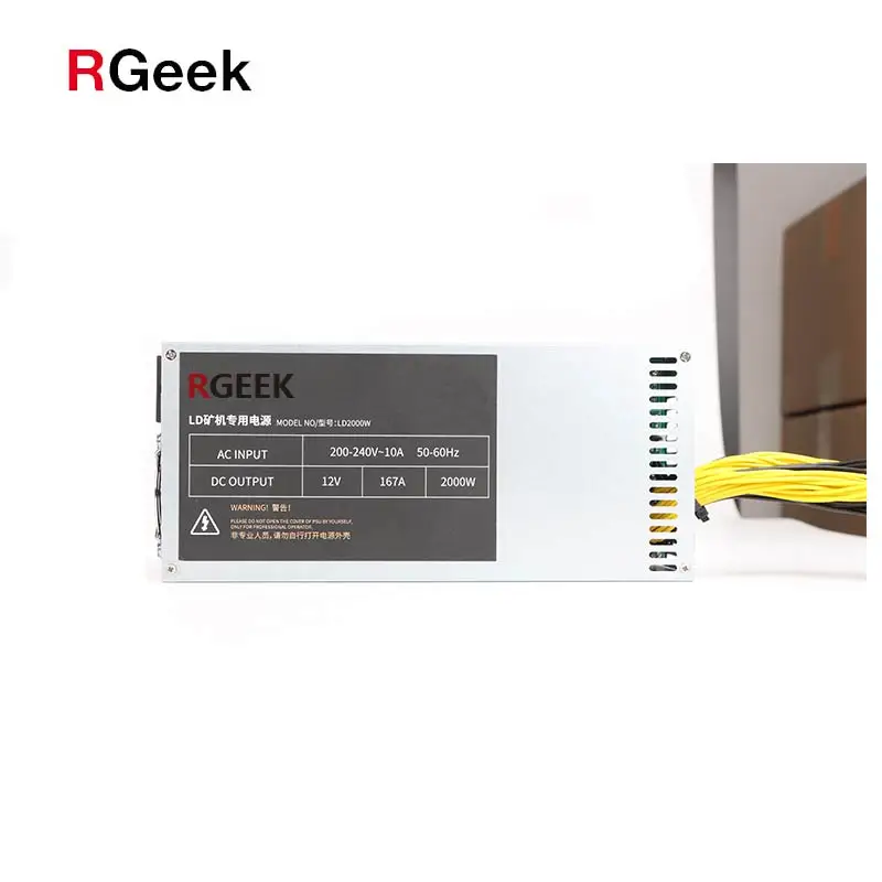  RGeek 12 в 2000 Вт 2U блок питания для