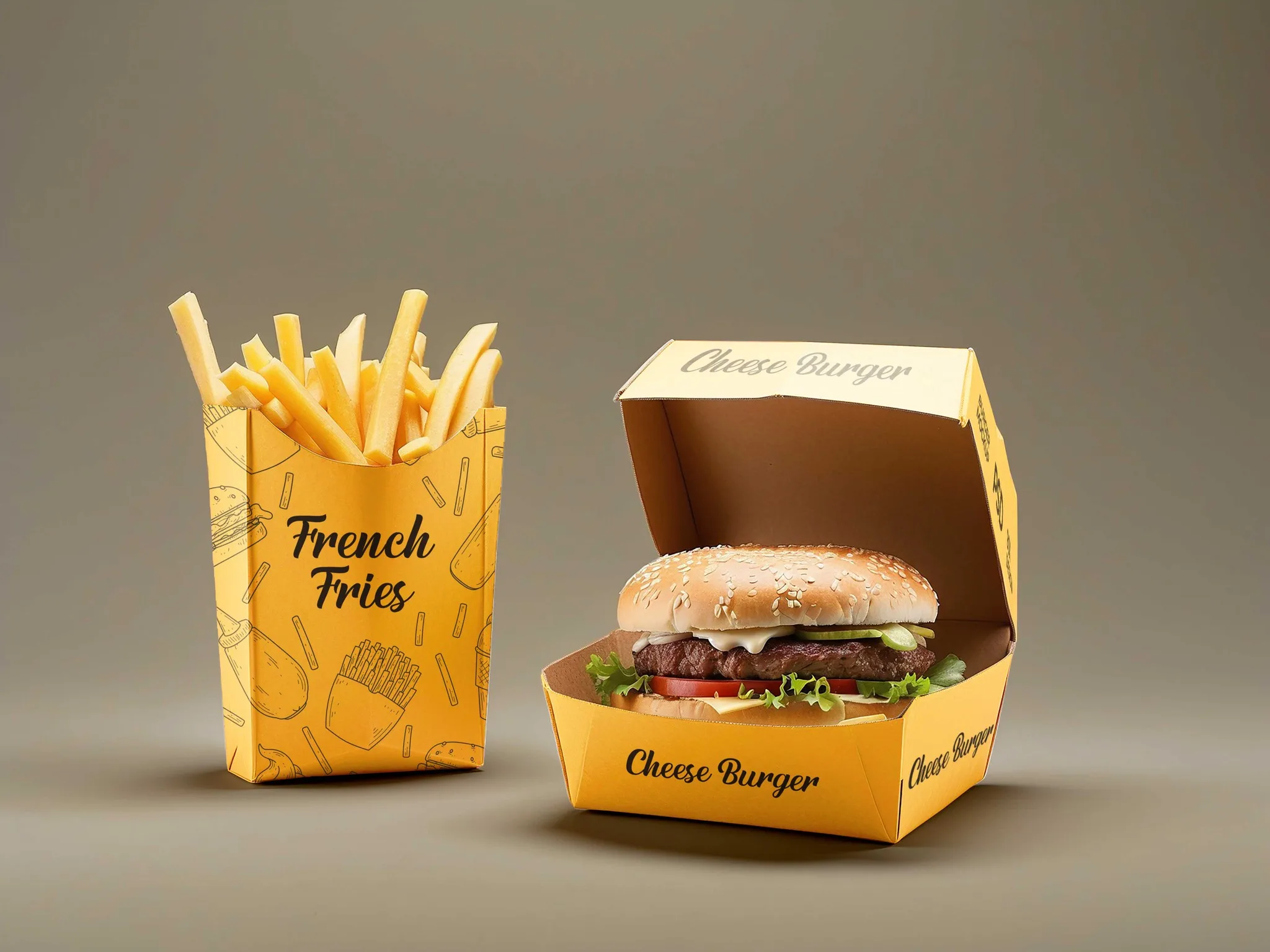 Wholesale Good Quality Disposable White Brown Lunch Food Custom Hamburger Burger Box Packaging For Easier Take away Carrier