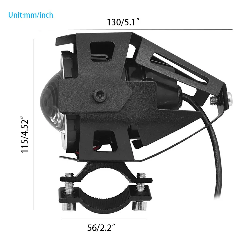 Led Motorcycle Headlight 1200lm Moto Spotlight U7 Driving Fog Spot Head Light Motorcycle Lighting System