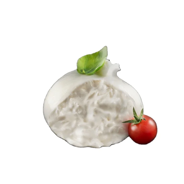 Casa Radicci dairy italian product stretched chees full of milk cream mozzarella Round bag in plastic tube Burrata mozzarella