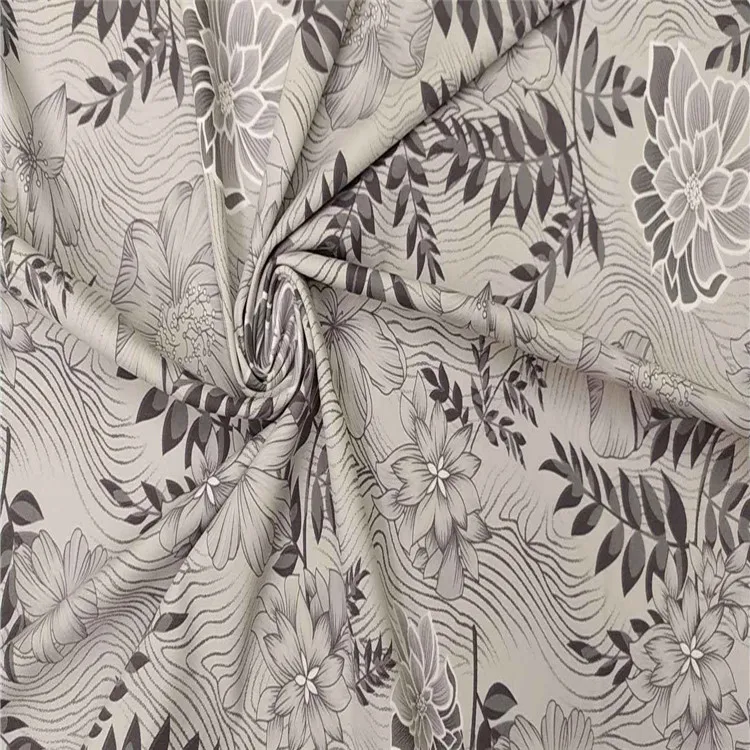 
HL004 High stretch functional cooling 78 nylon 22 spandex printed yoga pants knitting fabric for leggings underwear 