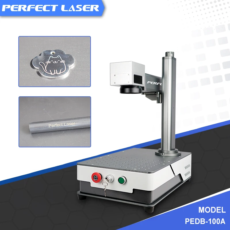 Perfect Laser Portable 20W 30W Raycus Max IPG JPT Metal Sign Fiber Laser Markers Engravers Marking Machines For Stainless Steel