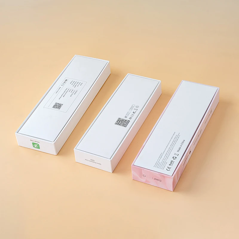 Personalized white pink cheap retail single wrist watch box packaging watch presentation box