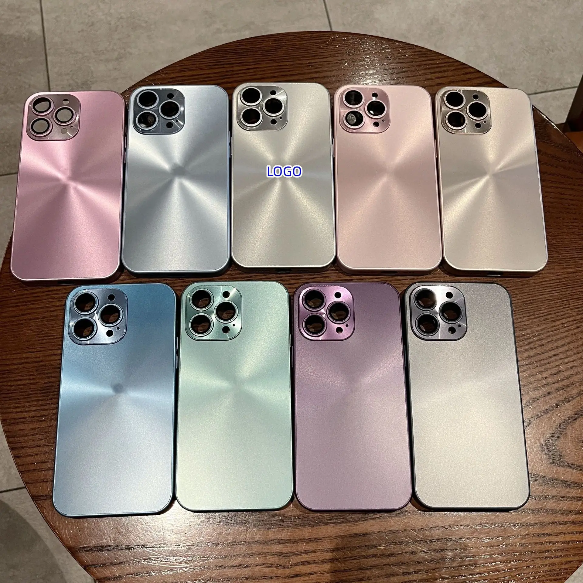2023 New Luxury Matte Laser Design Shockproof Phone Case For iPhone 11 12 13 Case with Full Camera Cover Protection For iPhone