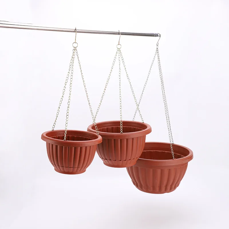 Hook hanging flower pot Chlorophytum wall hanging with succulent simple philodendron potted hanging plastic hanging basket