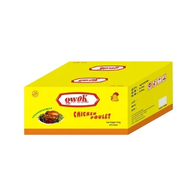 HALAL natural 4g chicken seasoning cube soup cube bouillon cube for cooking