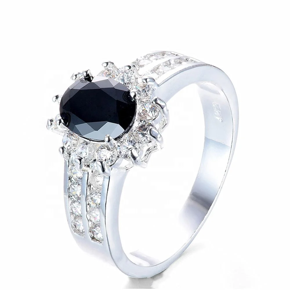 Yiwu jewelry factory, свадебное кольцо из белого золота с бриллиантами