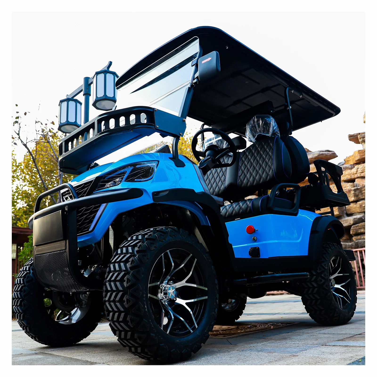Latest Lifted Off Road 4 Seats Electric Hunting Golf Cart For Sale