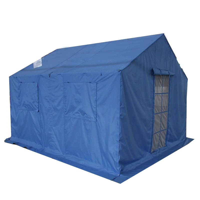 12 square meters waterproof canvas tarpaulin tent Emergency and Relief tent for disaster