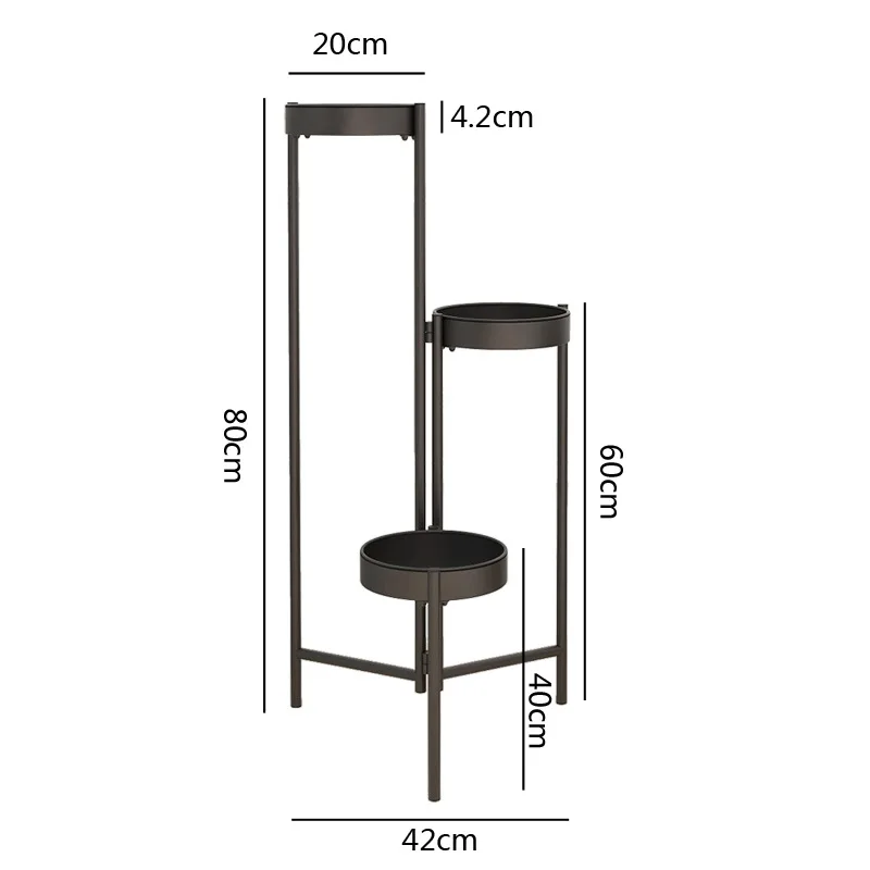 New designed Flower Racks Display Modern Planter Stand Plant Pots Round Flower Plant Pot Stand