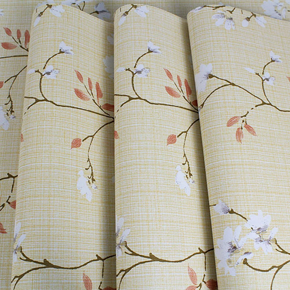 Customized High-quality Wall Stickers Pvc Bedroom TV Background Fabric Floral Wall Coating Wallpaper