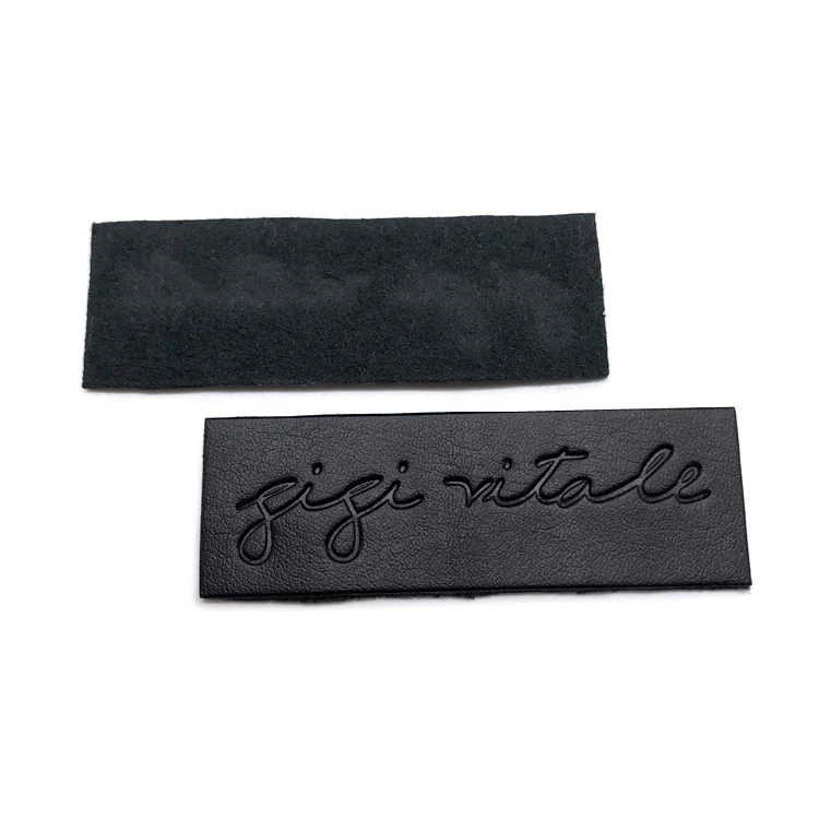 Factory Manufacturer Custom Logo Embossed Leather Labels For Handbag,OEM Leather Labels For Hat/Clothing