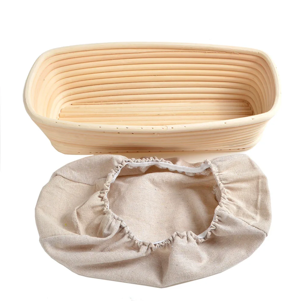 Wholesale 12 inch Oblong Bread Proofing Basket Sourdough Bannetons Bread Baking Molds Bakery Tools