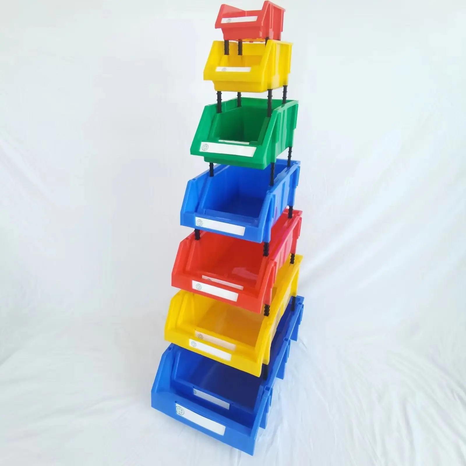 A3 Solid Box Style Stackable Storage Bins Plastic Stacking Bins for Efficient Organization