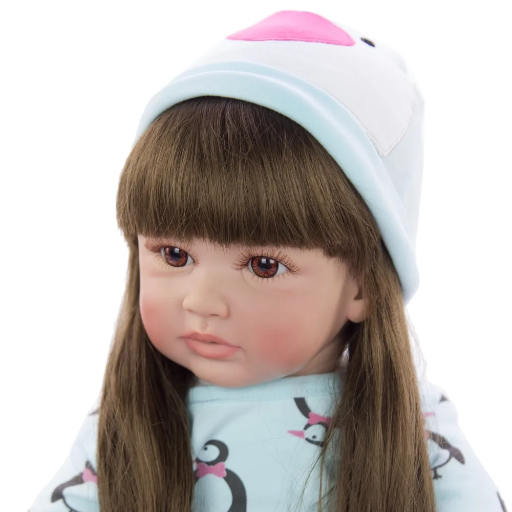 24 inch  60 cm Fashion Long Hair Reborn Dolls and Reborn Boneca