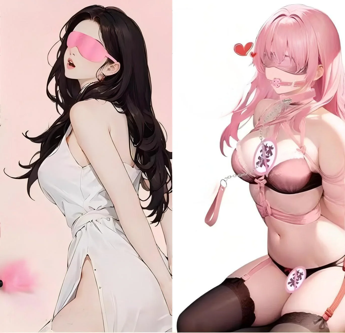 Leather plush hardware eye mask mouth stopper cross buckle handcuff neck set nipple clip cotton rope foot sex belt toys for sm