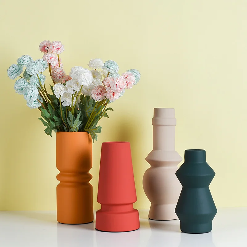 Nordic Style Large Vases Decor Tall Floor Wedding Centerpiece Vases for Living Room