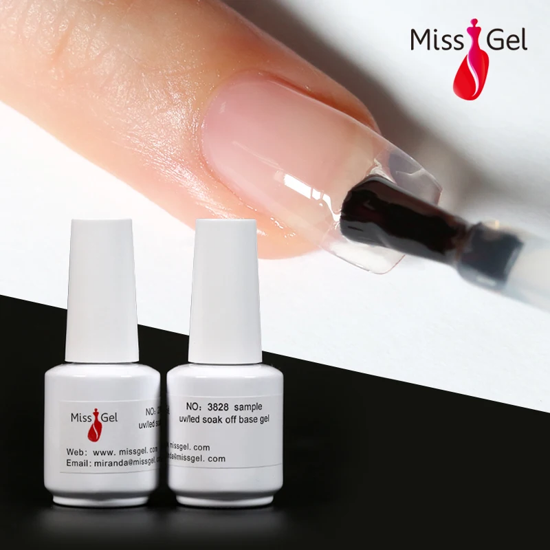 Missgel oem частная торговая марка долговечное УФ-резиновое Базовое покрытие без нагрева 4