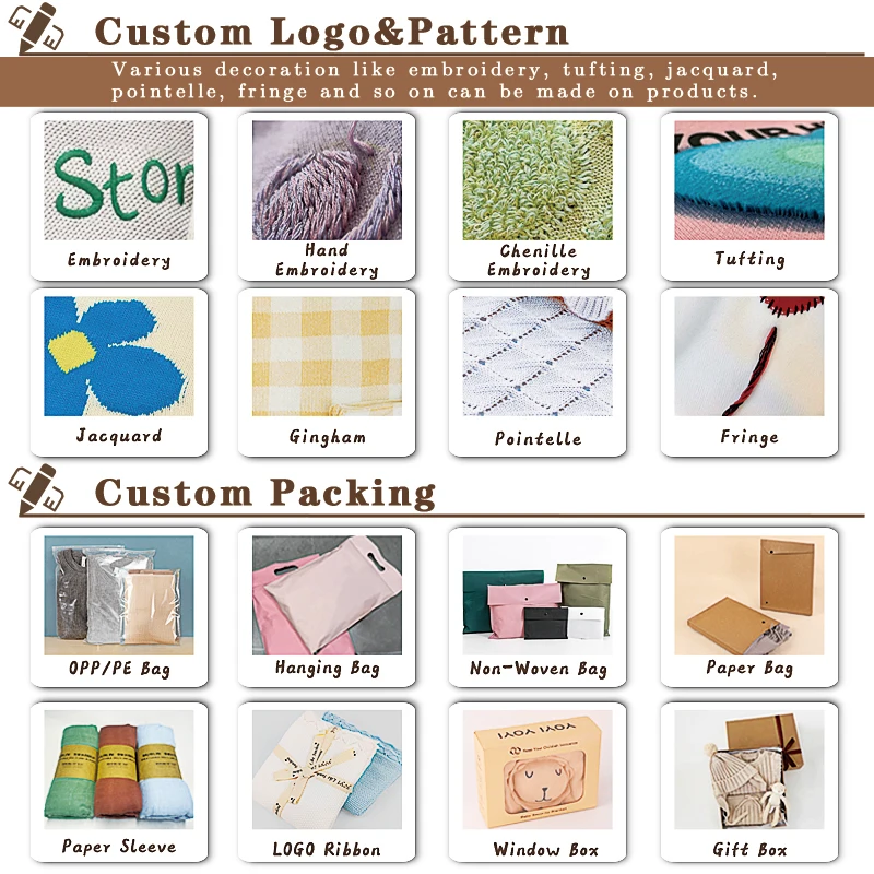 Pinuotu Baby Knitted Blanket Soft Ruffled Newborn Cotton Bedding Solid Color Travel Swaddle Frill Baby Knit Blankets