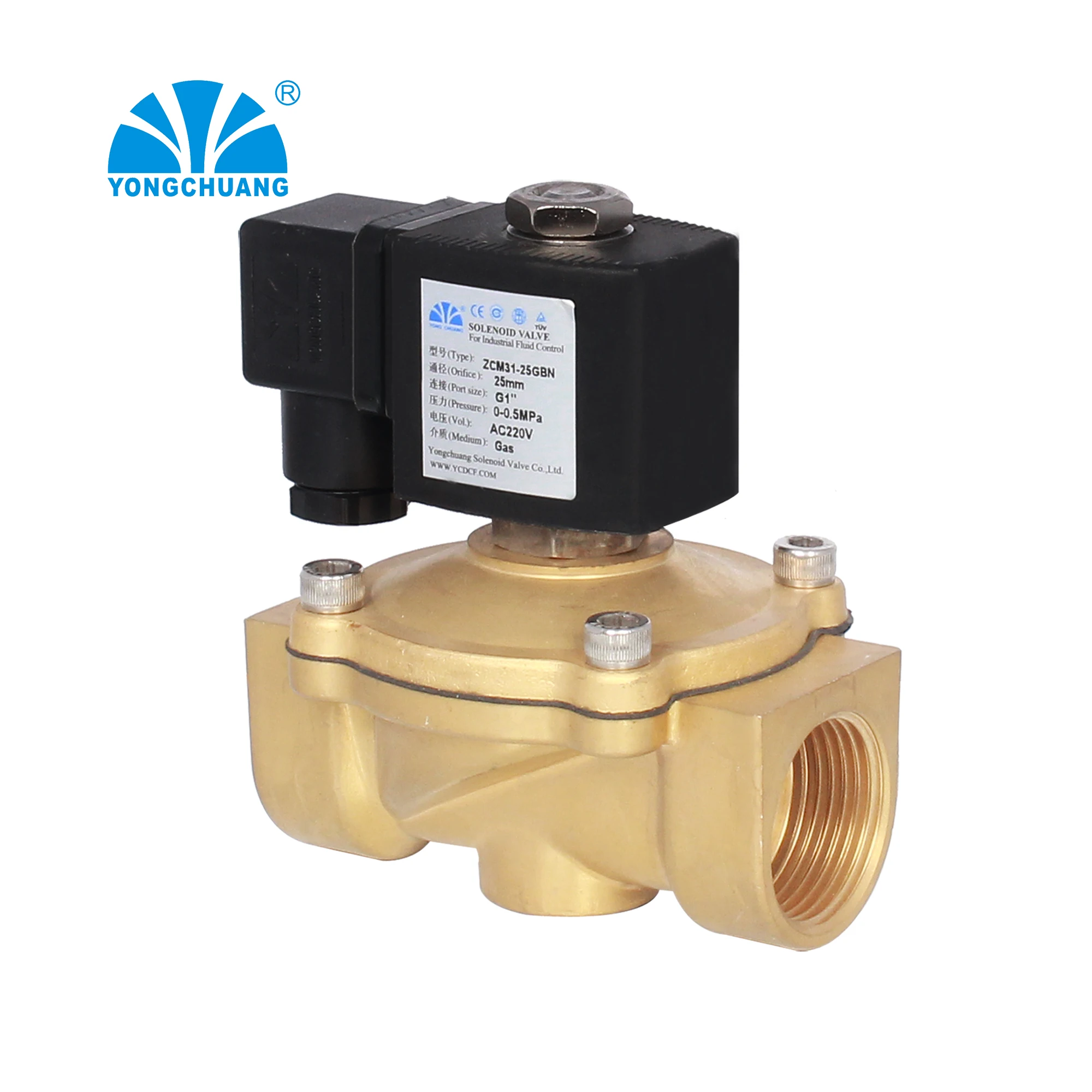 Yongchuang ZCM11 CE approved ipg natural gas leak detector diaphragm solenoid valve
