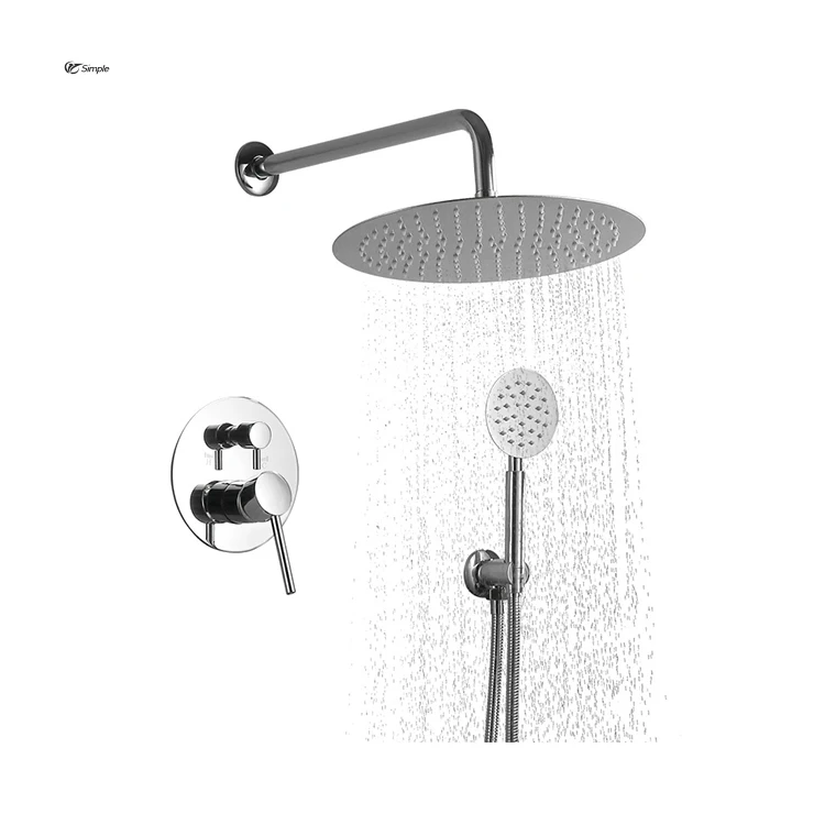 Wholesale Concealed Bath Shower Faucet System With Handheld Shower And Fixtures