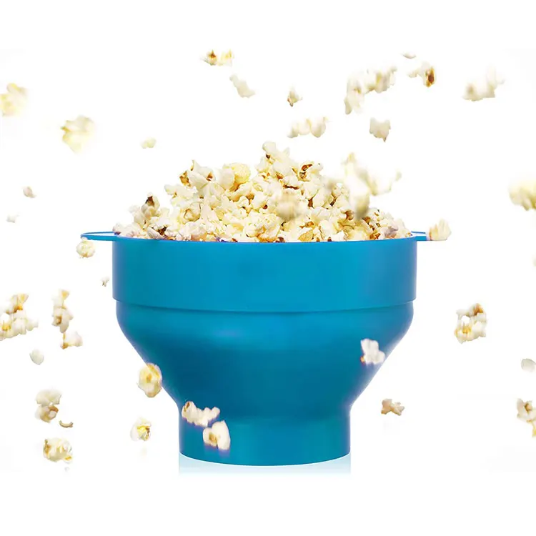 Microwave Hot Air Popcorn Maker Household Collapsible Popcorn Making Machines Silicone Popcorn Popper