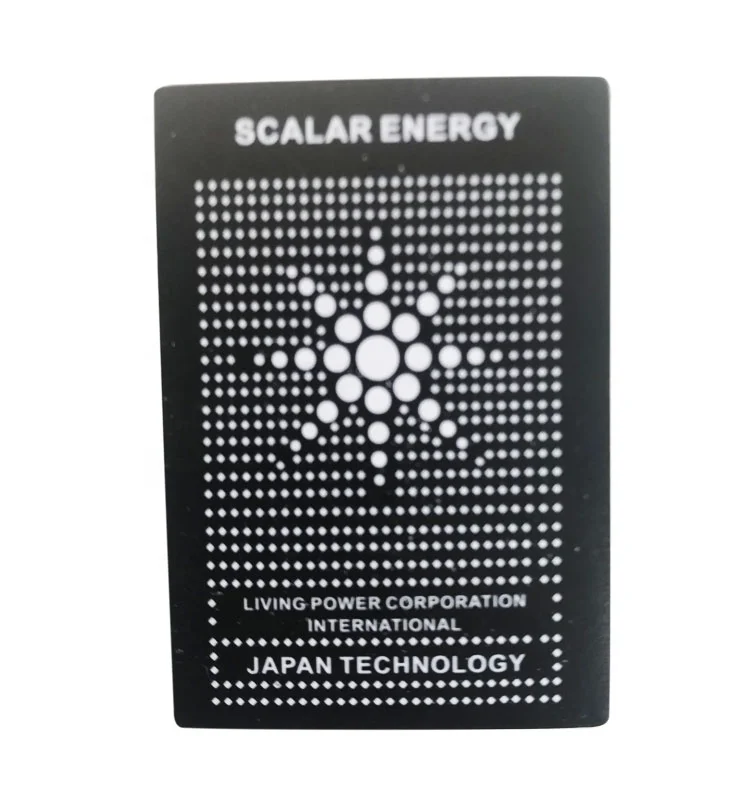 In stock EMF radiation protection cell phone sticker Nano 4000cc ion mobile phone scalar PVC energy saving chip