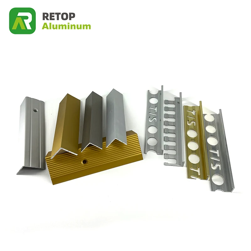 Manufactures Aluminum Extrusion L Shape Tile Edge Trim 90 Degree Angle Profiles