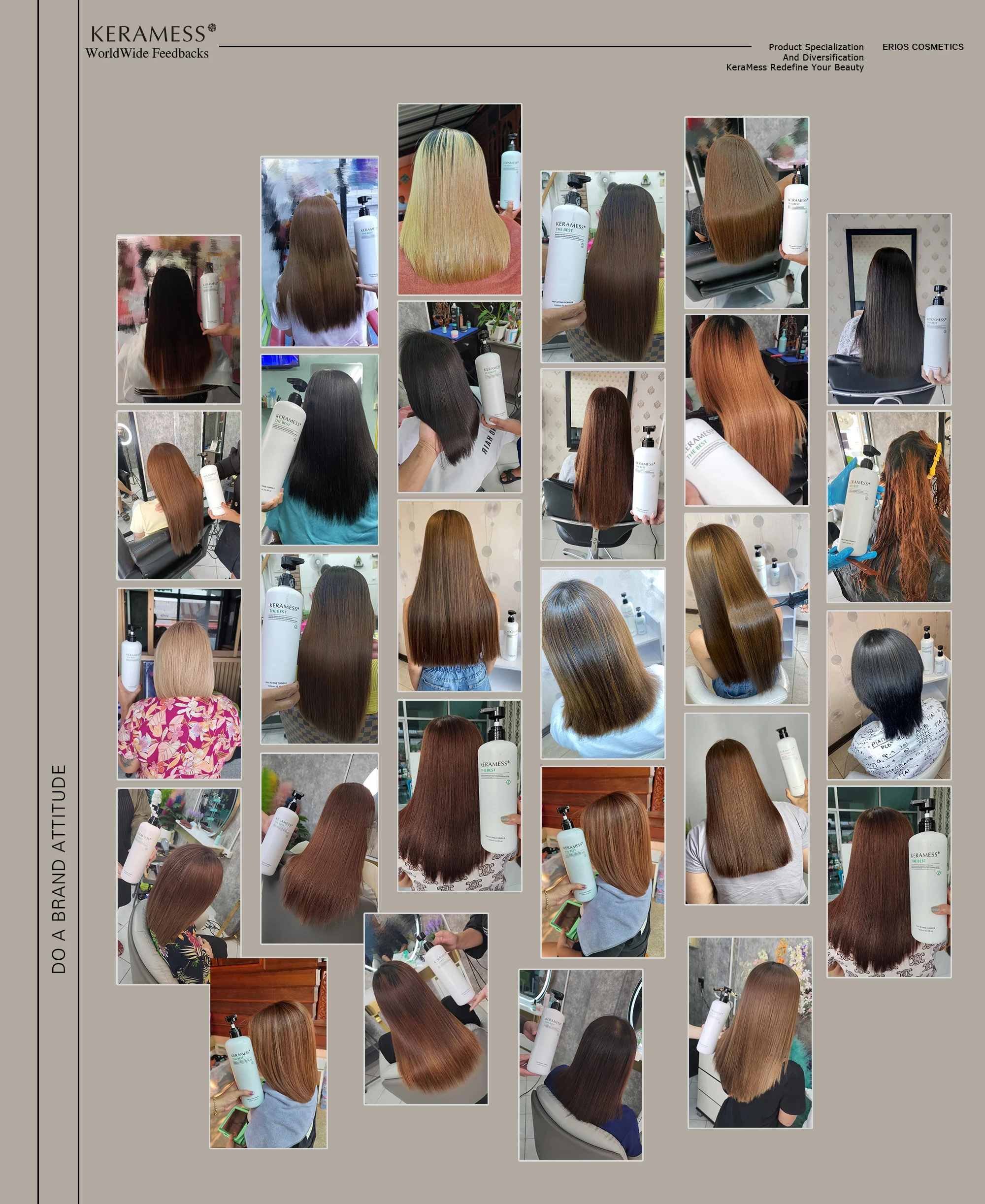 perfect feedback No side effects hair straightener keratin for Afro hair