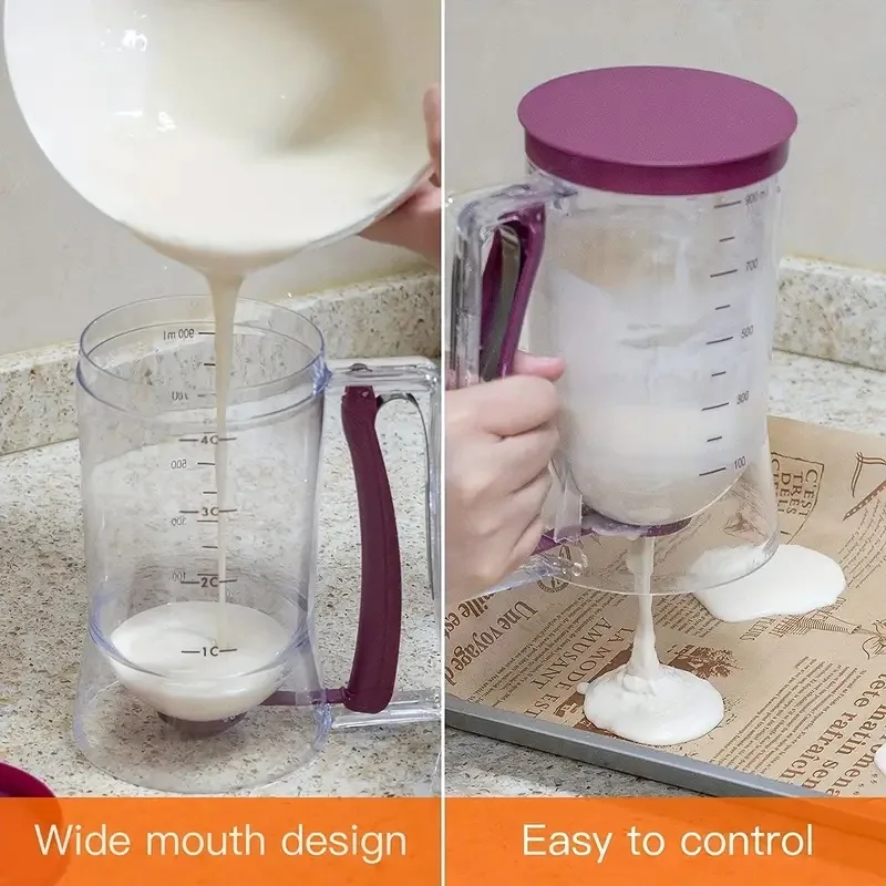 Pancake Batter Dispenser Peanut Butter Dispenser Batter Funnel Separator Baking tool suitable for cupcakes waffles muffin