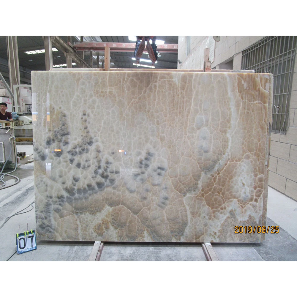 Hot Selling China Yellow Onyx Backlit Black Onyx Ink Style Onyx for Wall Vanity Tops Tiles Background