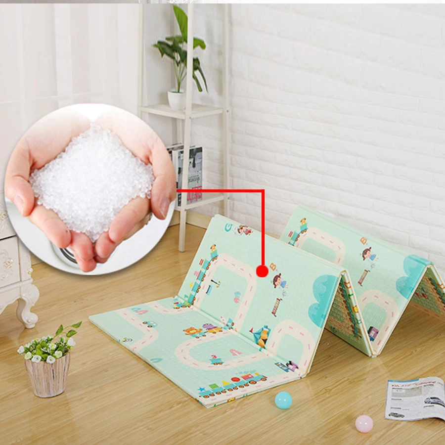 
XPE waterproof foldable play mat for children on both sides 