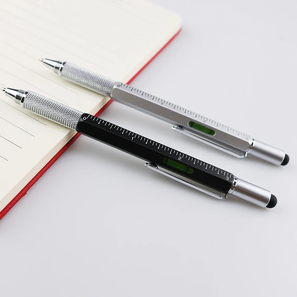 GemFully hot selling products 2023 multifuncinal pen tools 6 in 1 multitool pen multi purpose pen with tool