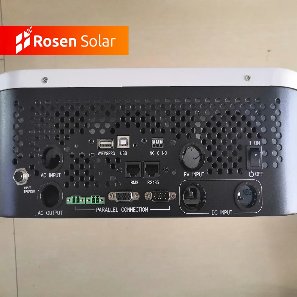 Growatt 5KW Hybrid Inverter SPF 5000ES  integrated MPPT Controller Stackable 5kw inverter solar system