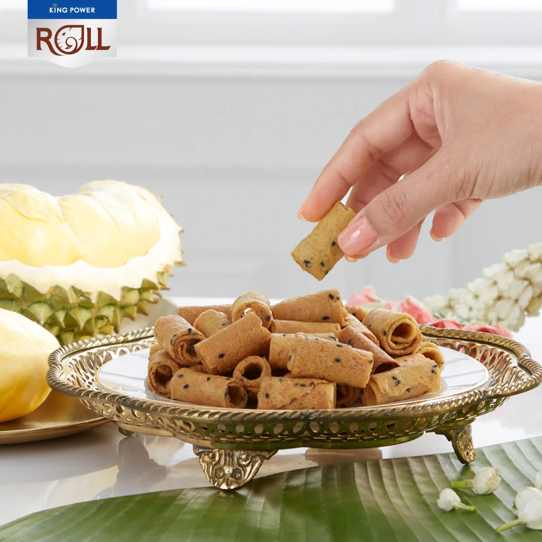 KING POWER ROLL с моном стрингами, дуриан-Тайский Снэк для всех, чтобы насладиться вкусным вкусом из Таиланда