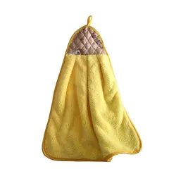 Bathroom Hanging Coral Fleece Microfiber Kitchen Hand Towel