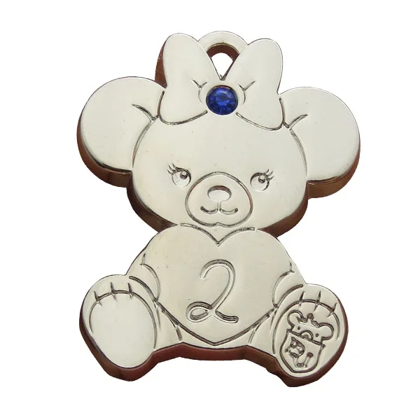 Metal Cheap Custom Key ring Nickel plating 2d/ 3d Key Chain Keychain teddy bear keychain