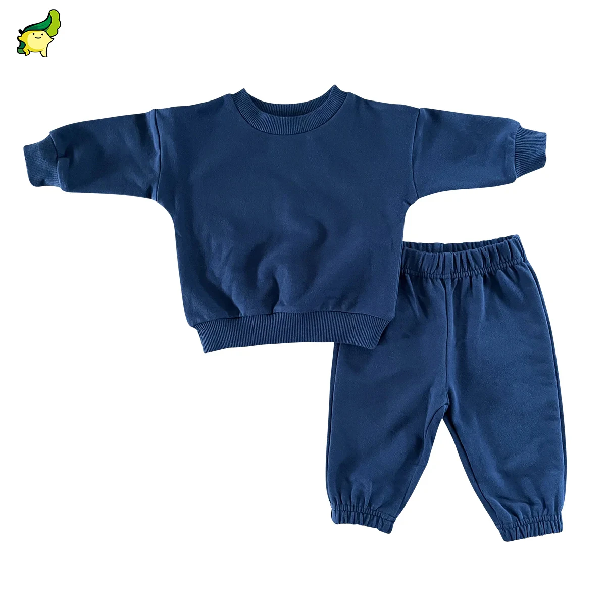 toddler baby track suit girls and boys 2 pieces 100% organic cotton toddler sweat suits Toddler lounge suit