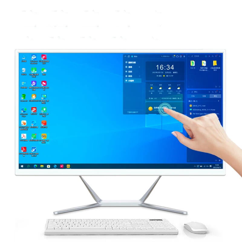 Design All In One Desktop Computer Pc AIO Touch PC Core i3 i5 i7 Processor gamer computer desktop all-in-one pc UPS Battery