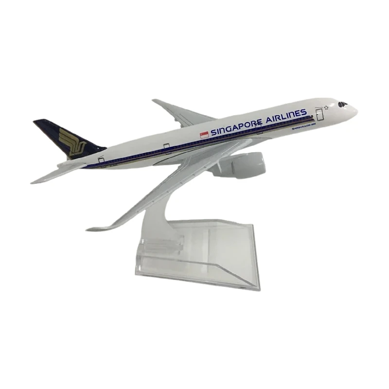 16cm 1/400 Scale Singapore Airlines Airbus A380 Plane Diecast Alloy Aircraft Model for Sales