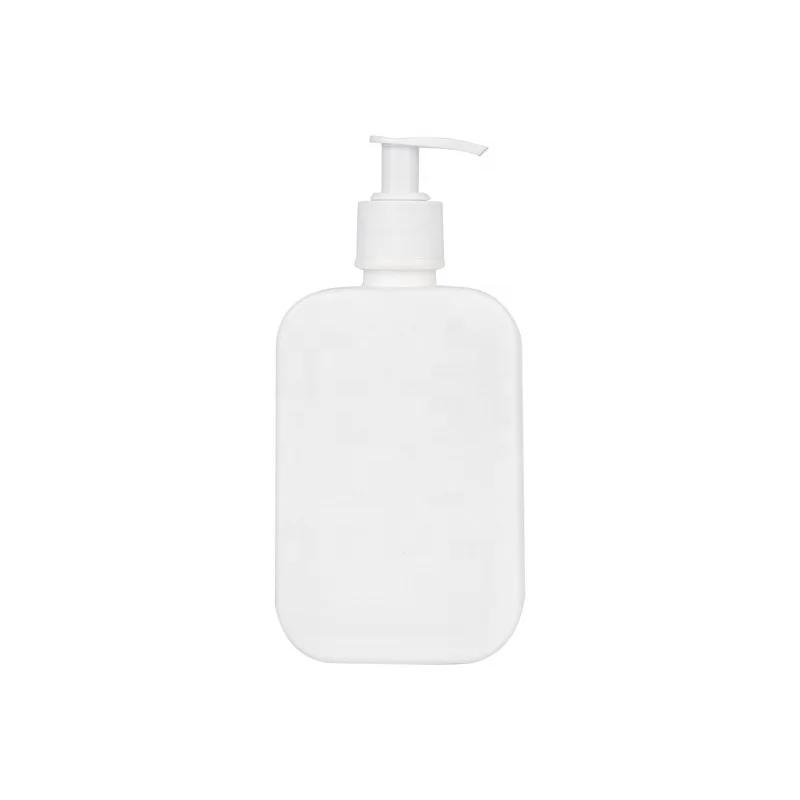Factory wholesale 500 ml new design clear PET plastic lotion pump bottle for shampoo