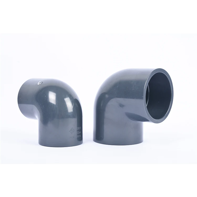 China Supplier Wholesale Pvc-U Plumbing Pipes Chemical Grade Pvc Elbow Pn16 Upvc 90 Degree Elbow