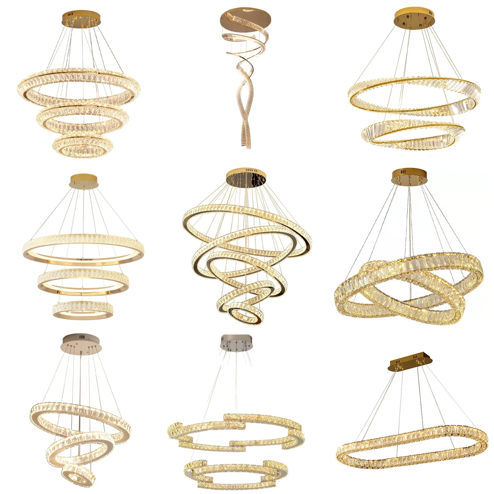 Высокое качество интерьер дома отеля гостиная спальня Золото e14 роскошная вилла k9 Хрустальная люстра UL сертифицирована