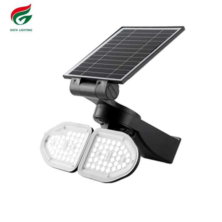 Upgraded Led Solar Light Outdoor Waterproof Lighting For Garden Wall Street Adjustable Angle Solar Lamp With Three Modes Remote