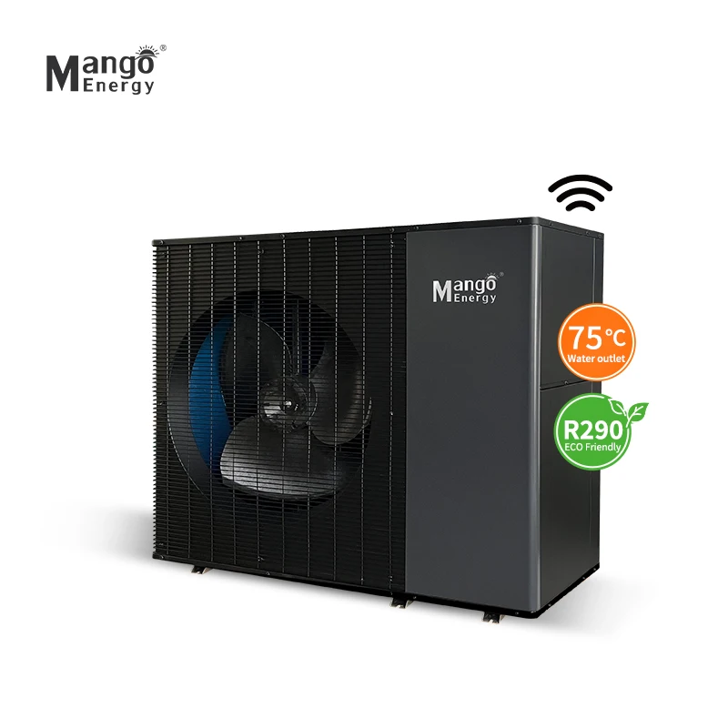 Wifi Control High Cop 9KW 15kw R290 Monoblock House Central Floor Heating Cooling System Air To Water Heat Pump