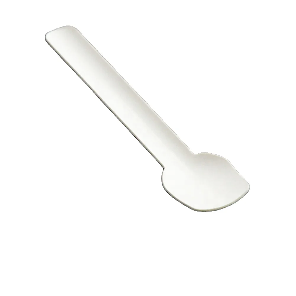 Одноразовая ложка для замороженного йогурта, биоразлагаемая десертная ложка, 3,78 ложка для мороженого из крафт-бумаги