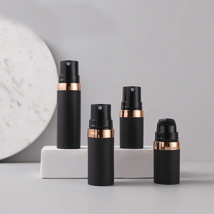Round 15ml 30ml 50ml Cream Liquid Serum Travel Cosmetic Spray Plastic Containers Airless Pump Bottle Lotion Bottle