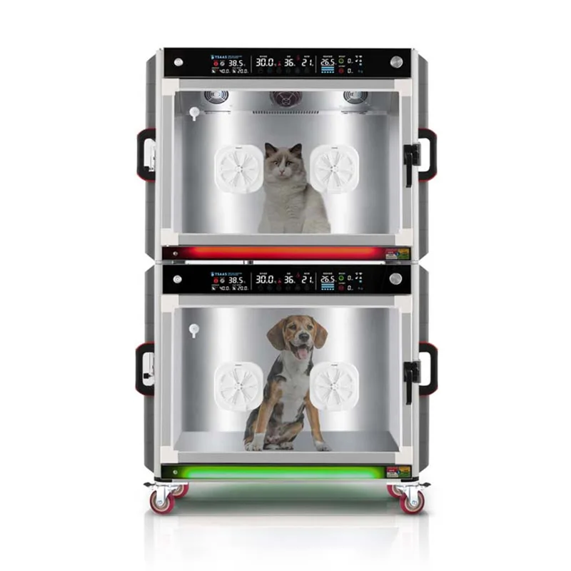 JQ-UC2005 High Quality 304 Stainless Steel Vet Clinic Veterinary Incubator Pet ICU Cage Pet Incubator