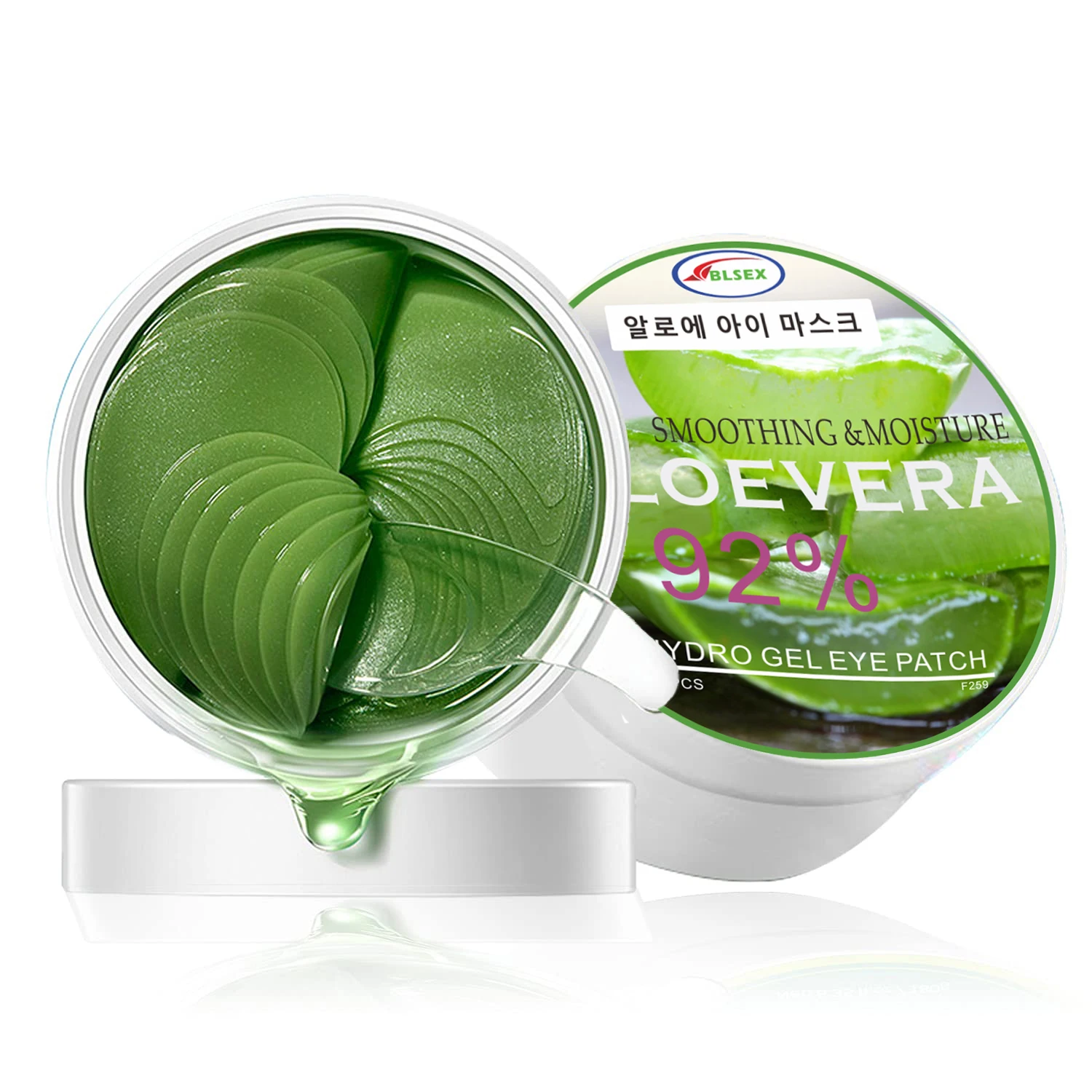 BLSEX Aloe Eye Mask Under Eye Collagen Face Skin Care Hyaluronic Acid Gel Anti Wrinkle Aging Remove Dark Circles Eye Bag