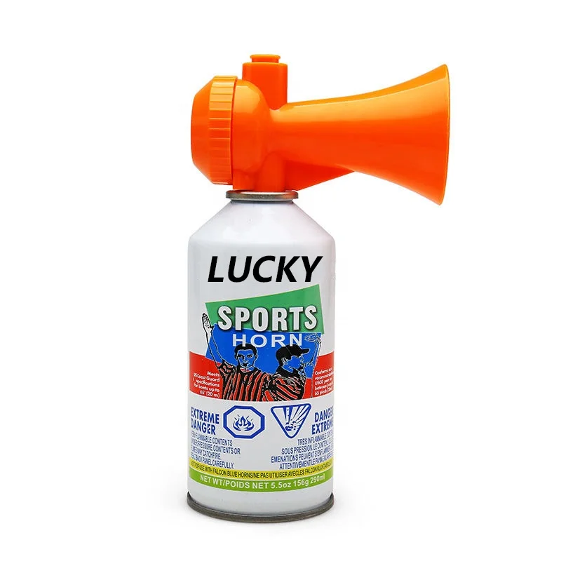 Nonflammable Wholesale aerosol air horn for party football match cheering 120DB